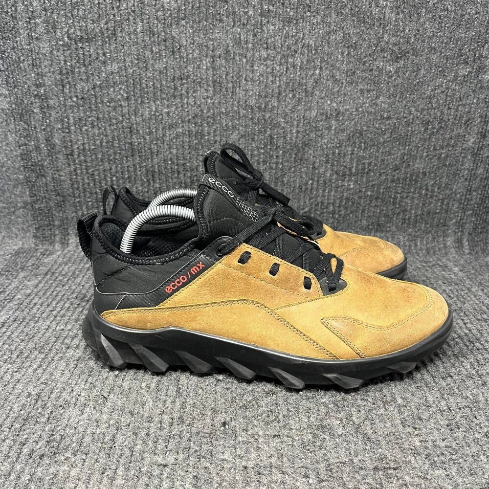 Ecco MX Low Outdoor Hiking Trail Shoes Brown Nubuck Leather Mens 42 / US 8